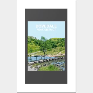 Dovedale, Peak District, Derbyshire art gift. Stepping Stones Posters and Art